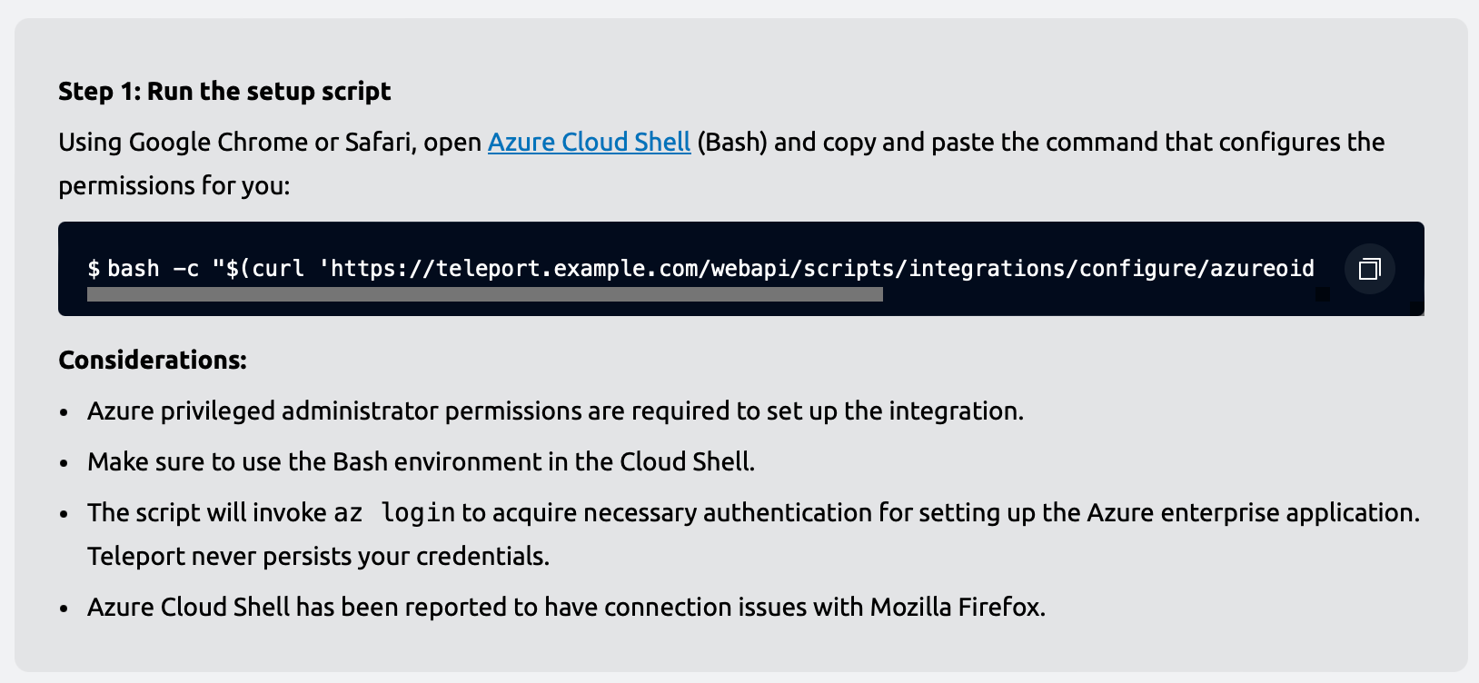 Second step of the Entra ID integration onboarding