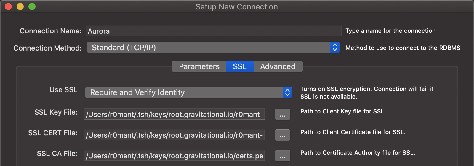 MySQL Workbench SSL